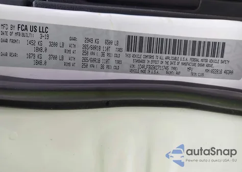 2019 Jeep Grand Cherokee Limited 4X4 из США, поврежденный, VIN 1C4RJFBG5KC711745